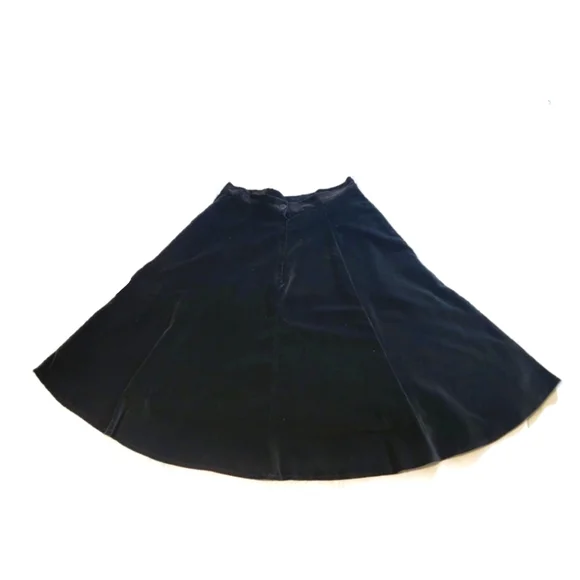 VTG Miller Stockman Western Living Black Velvety Hi-Lo Circle Skirt Equestrian - Picture 4 of 11